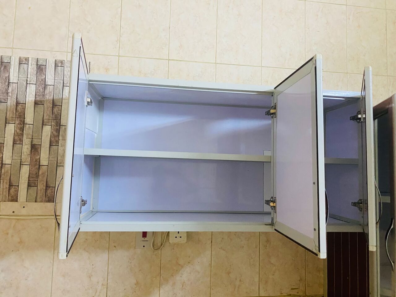 Riyadh, Furniture, SAR 650,  Kitchen Cabinets(6mtr) (neat & Spacious)and Sofa With Pillow Cushions(650 +300)