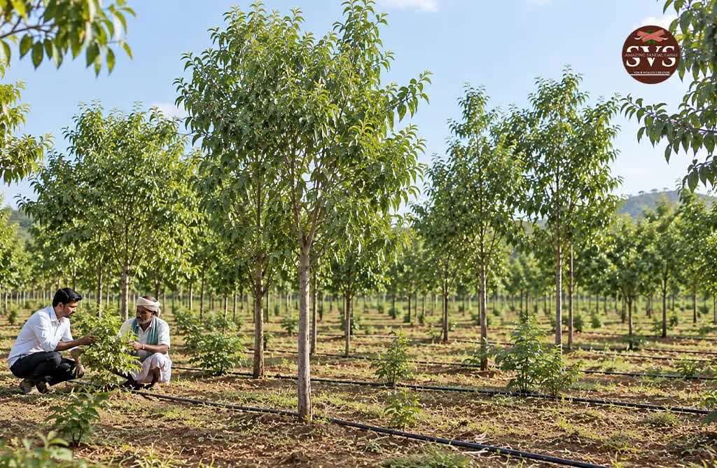 Kurnool, Farm & Garden, Quality White Sandalwood Plants From SVS Amazing Farms
