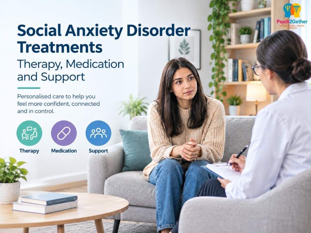 London, Health, Effective Social Anxiety Disorder Treatments With Psych2Gether Support