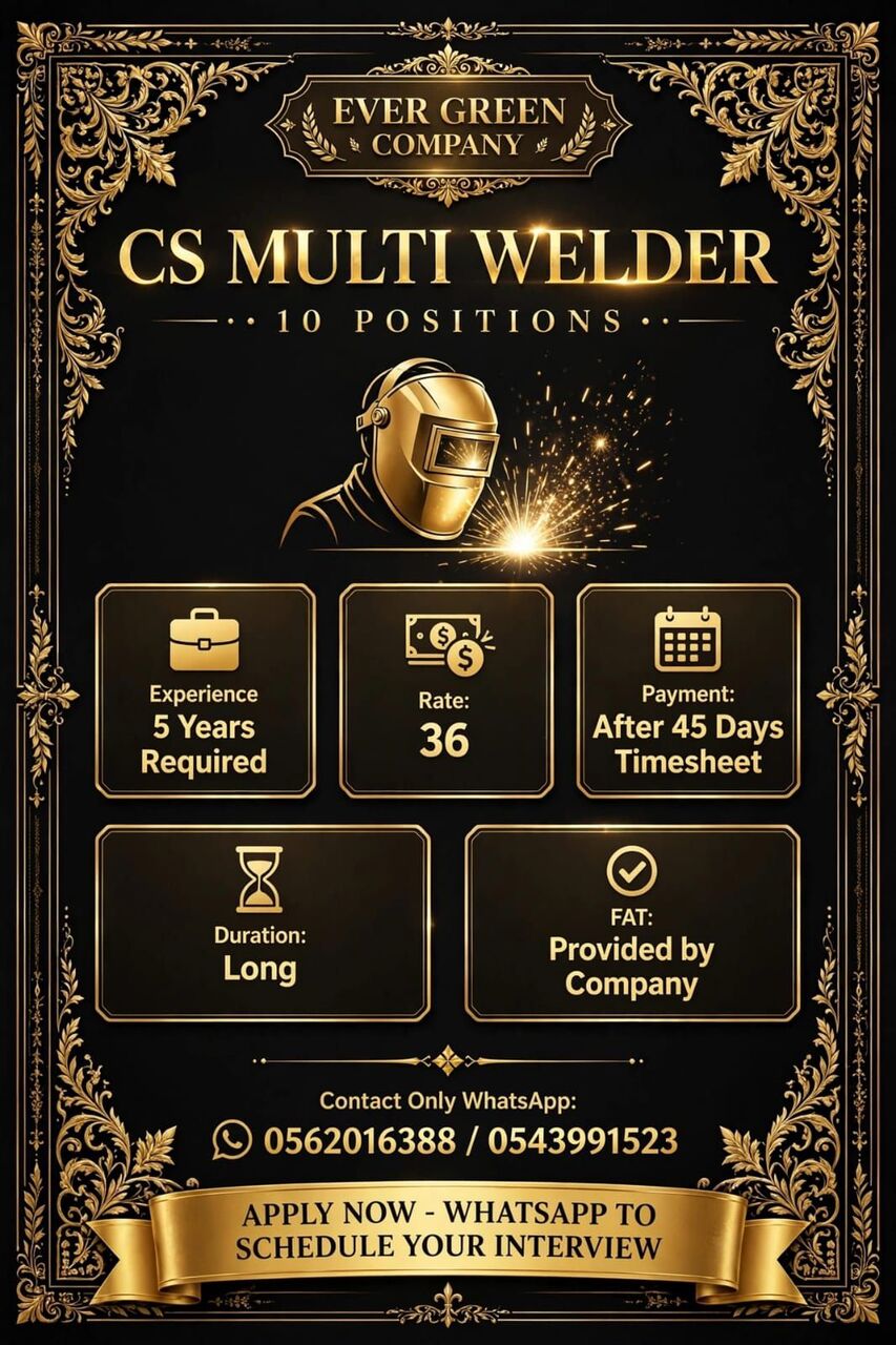 Jubail, Jobs, Cs Multi Welder