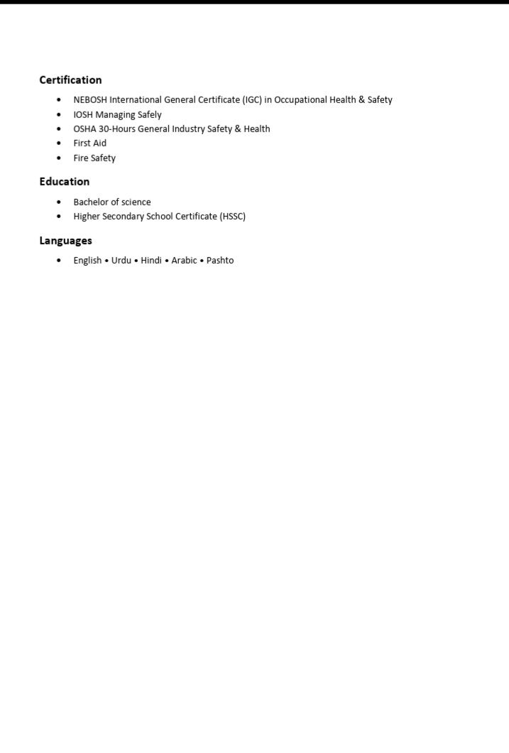 Riyadh, Job Seekers, HSE Officer