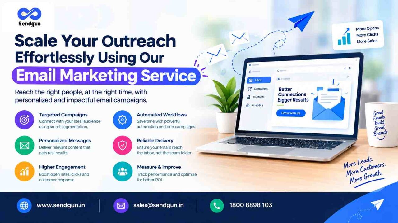 Mumbai, Marketing, Scale Your Outreach Effortlessly Using Our Email Marketing Service