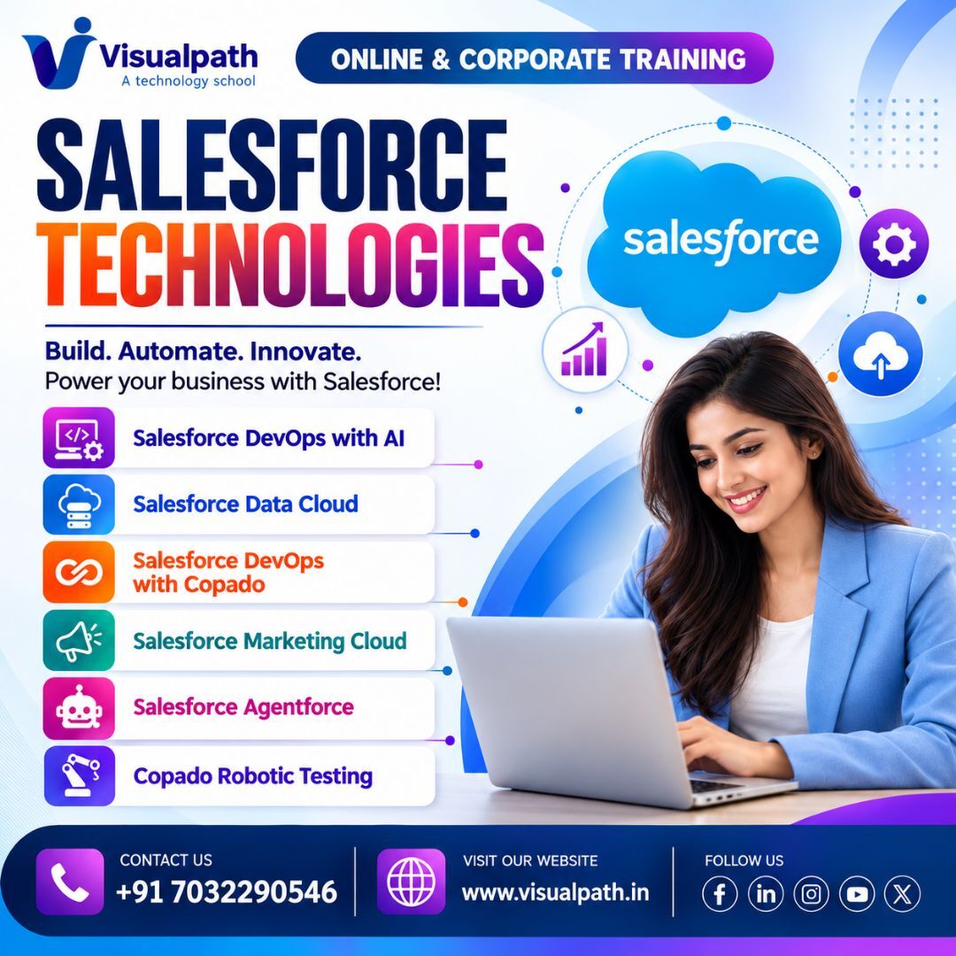 Hyderabad, Lessons Offered, Salesforce Training Build Future-Ready Skills With Visualpath