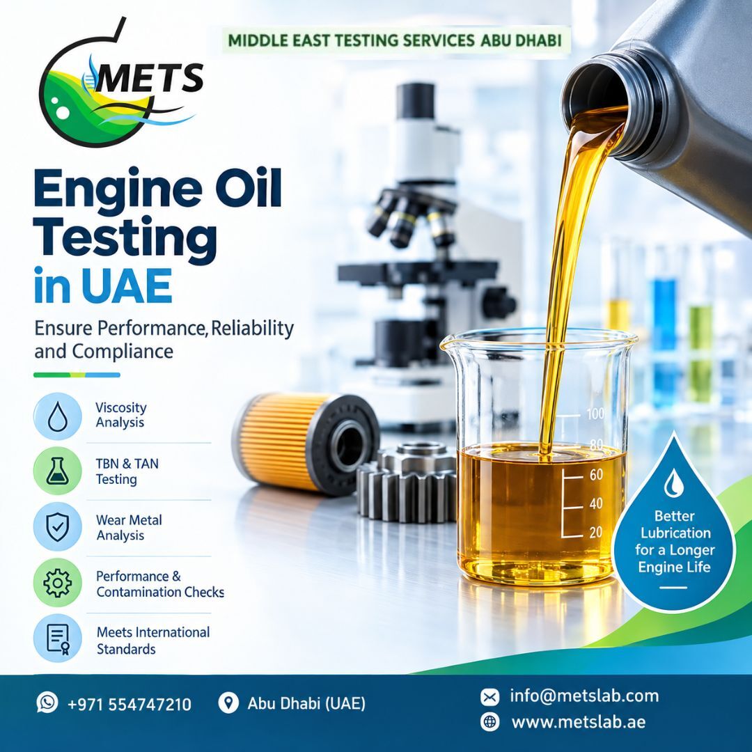 Abu Dhabi, Business, Engine Oil Analysis Abu Dhabi For Reliable Lubricant Evaluation