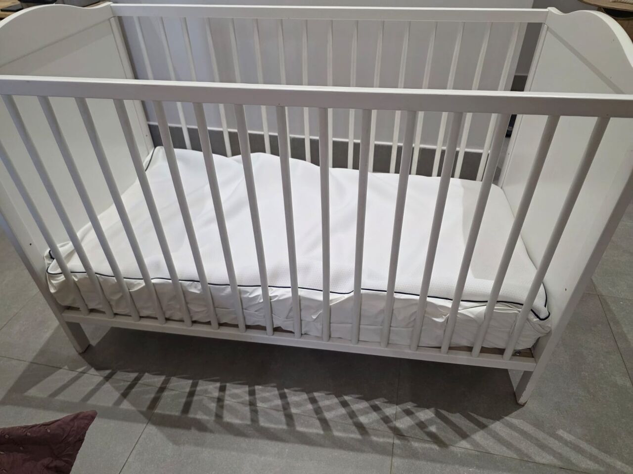 Riyadh, Baby & Kid Stuff, SAR 575,  IKEA SUNDVIK Baby Cot &ndash; White &ndash; 60&times;120 Cm