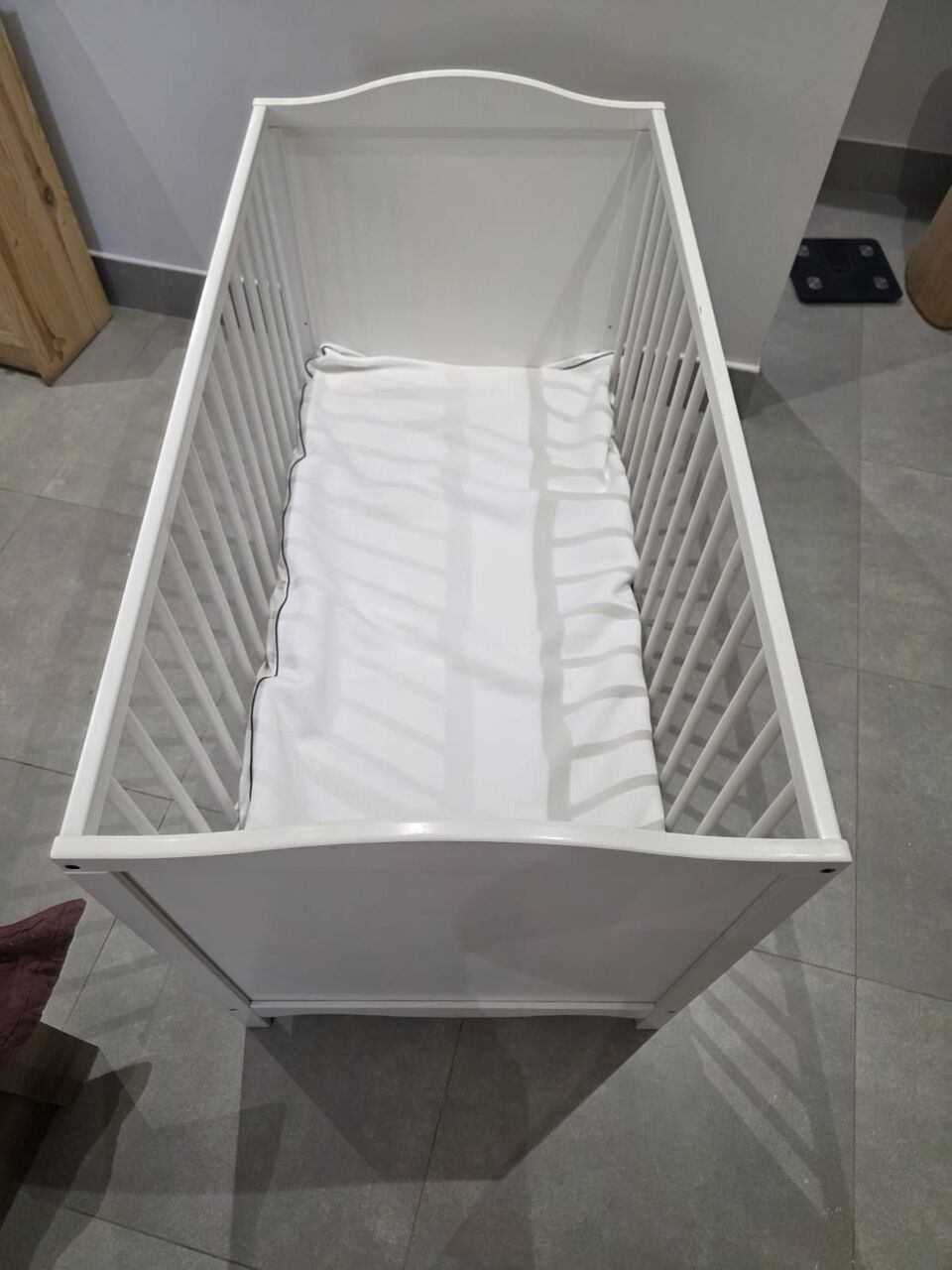 Riyadh, Baby & Kid Stuff, SAR 575,  IKEA SUNDVIK Baby Cot &ndash; White &ndash; 60&times;120 Cm