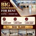 BHD 10000,  3000 Sq. Meter,  BIG SHOWROOM FOR RENT IN SITRA | HIGHWAY SIDE