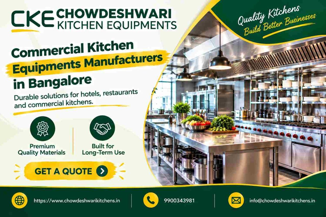 Bangalore, Household Items, Commercial Kitchen Equipments Manufacturers In Bangalore