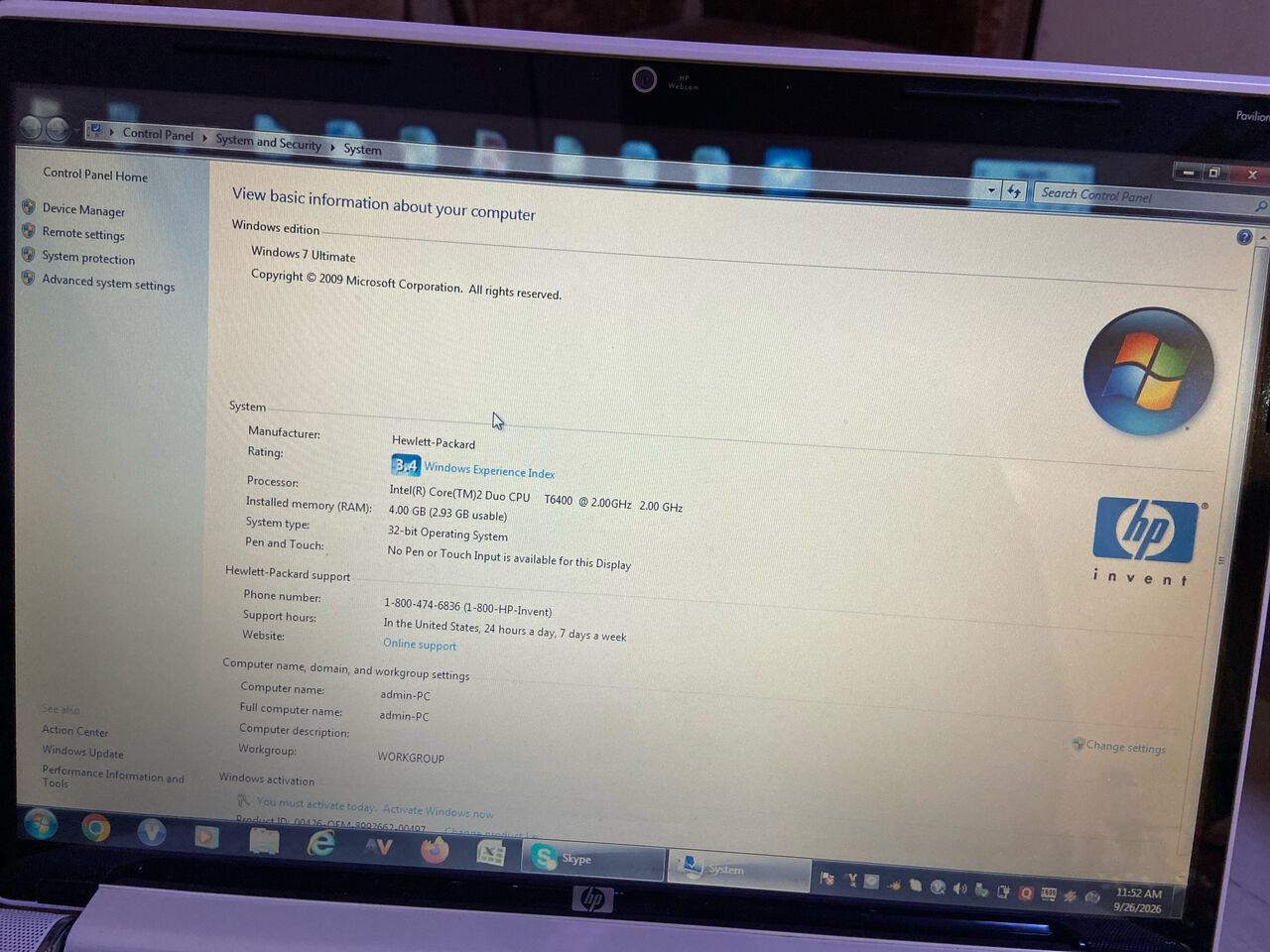 Jubail, Computers, SAR 625,  Laptop In Working Condition And Well Maitained For Sale At SAR 625