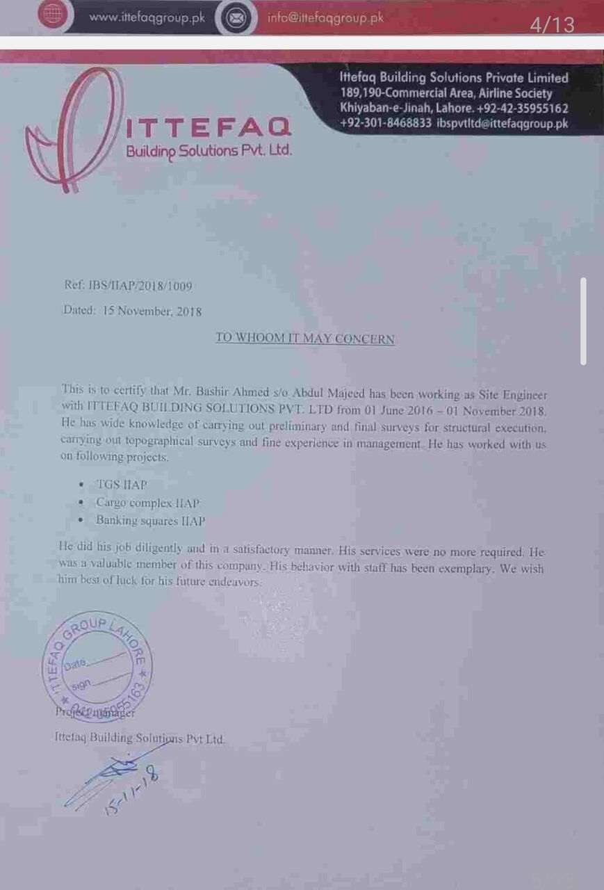 Najran, Job Seekers, Open To Work As Civil Site Engineer/Supervisor