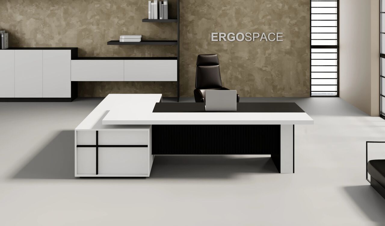 Dubai, Furniture, AED 5000,  Cez L-Shaped Executive Desk &ndash; Modern Executive Office Desk