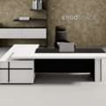 AED 5000,  Cez L-Shaped Executive Desk &ndash; Modern Executive Office Desk