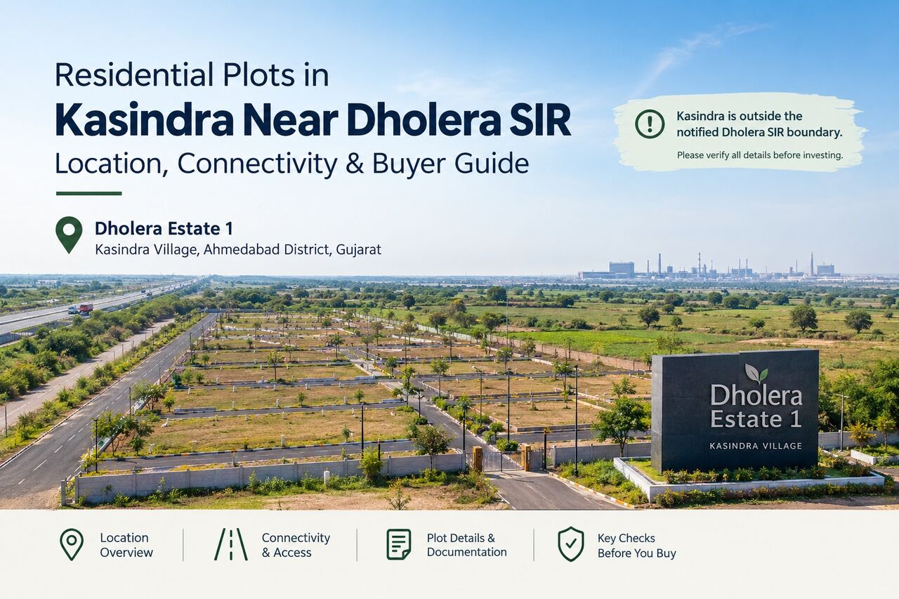 Mumbai, Residential Plots, INR 1600000,  137 Sq. Yard,  Own A Slice Of Kasindra &mdash; Dholera Estates 1 Plots Starting 137 Sq. Yd.!