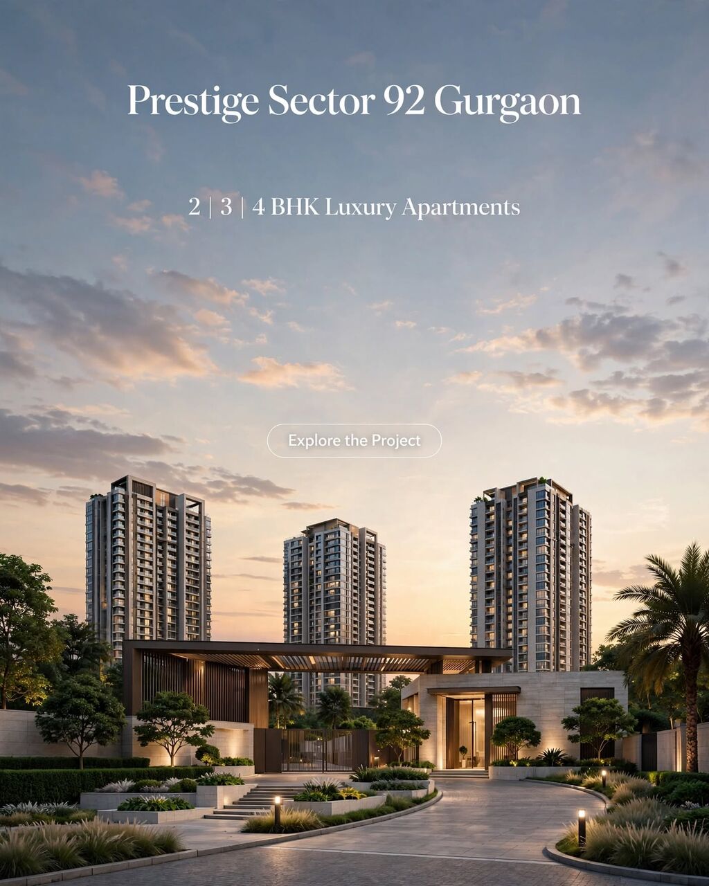 Gurugram, Real Estate For Sale, INR 1,  3 BR,  Prestige Group Residential Project In Gurgaon