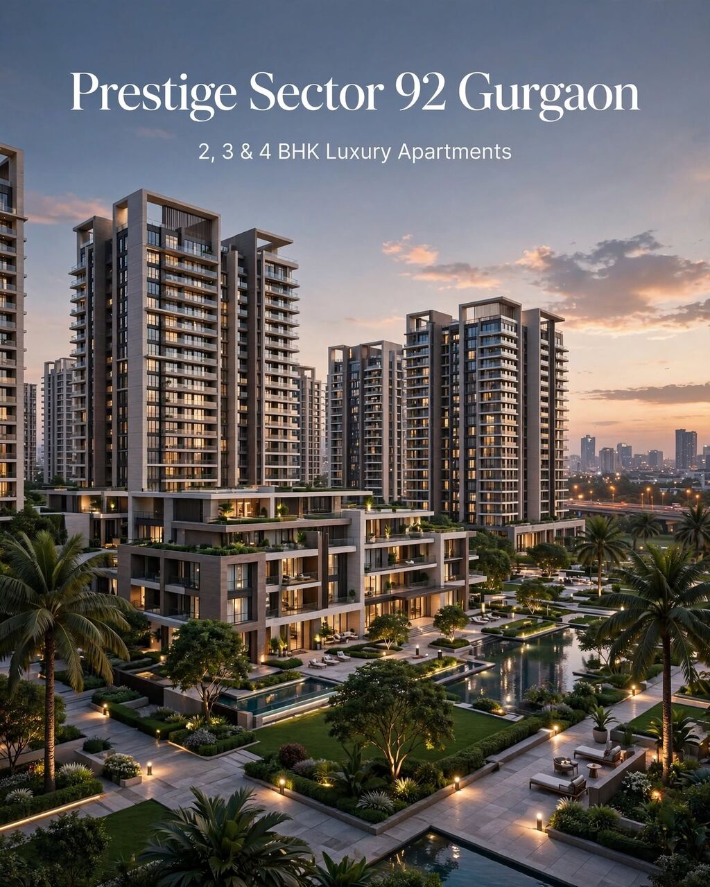 Gurugram, Real Estate For Sale, INR 1,  3 BR,  Prestige Group Residential Project In Gurgaon