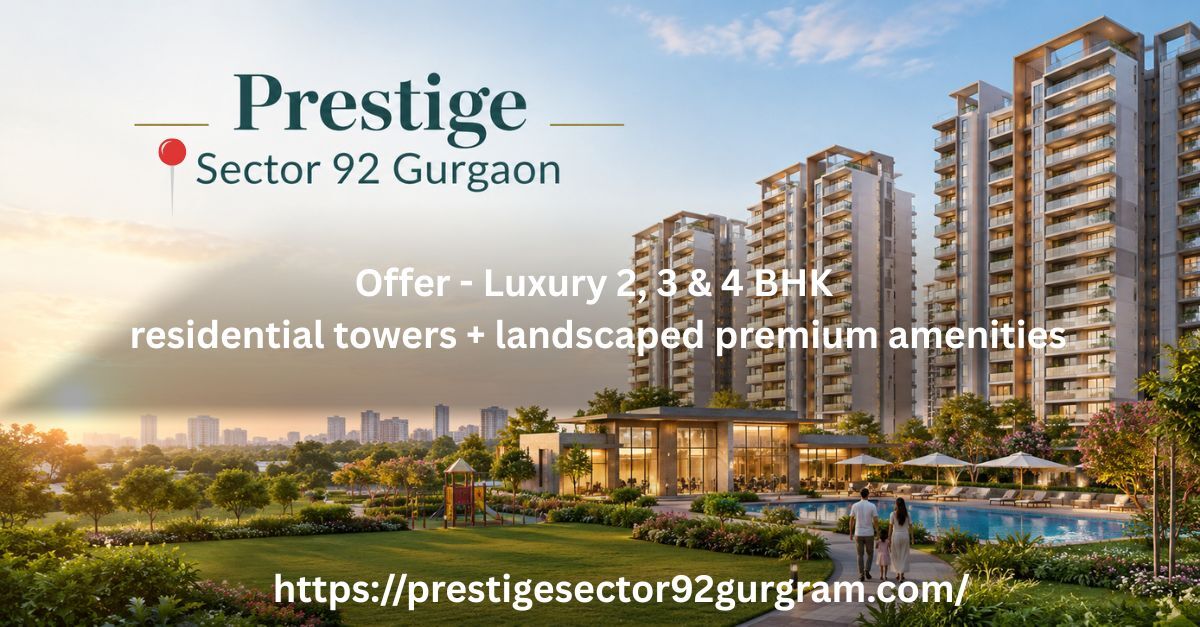 Gurugram, Real Estate For Sale, INR 1,  3 BR,  Prestige Group Residential Project In Gurgaon