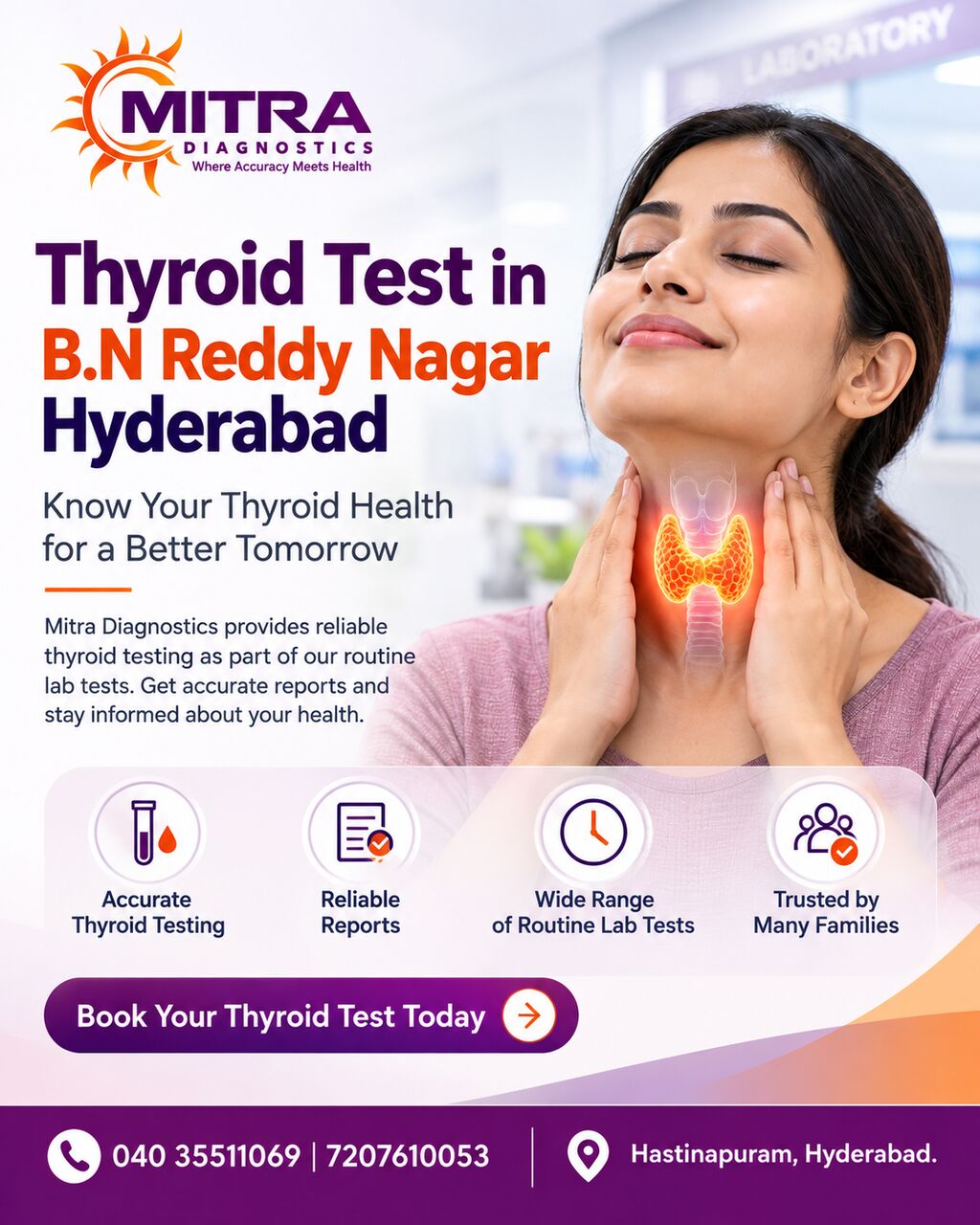Hyderabad, Health, Thyroid Test In B.N Reddy Nagar Hyderabad