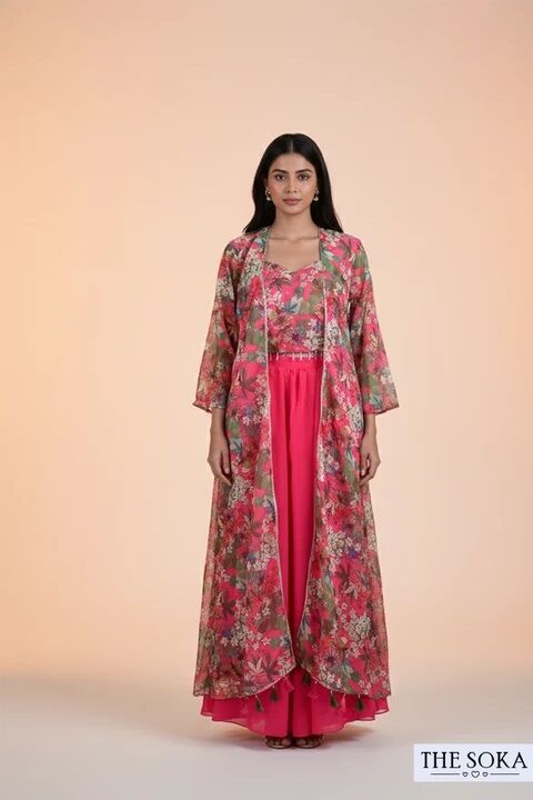 Noida, Clothing & Accessories, INR 3000,  Crop Top Palazzo With Shrug