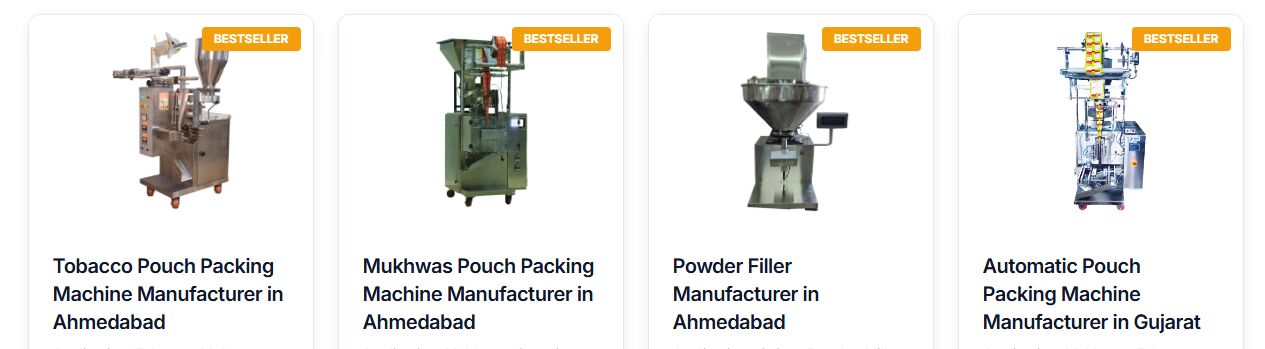 Ahmedabad, Heavy Equipment, Automatic Pouch Packing Machine Manufacturer In Gujarat