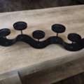 SAR 30,  Modern Decorative Candle Holder (Sleek Black Design)