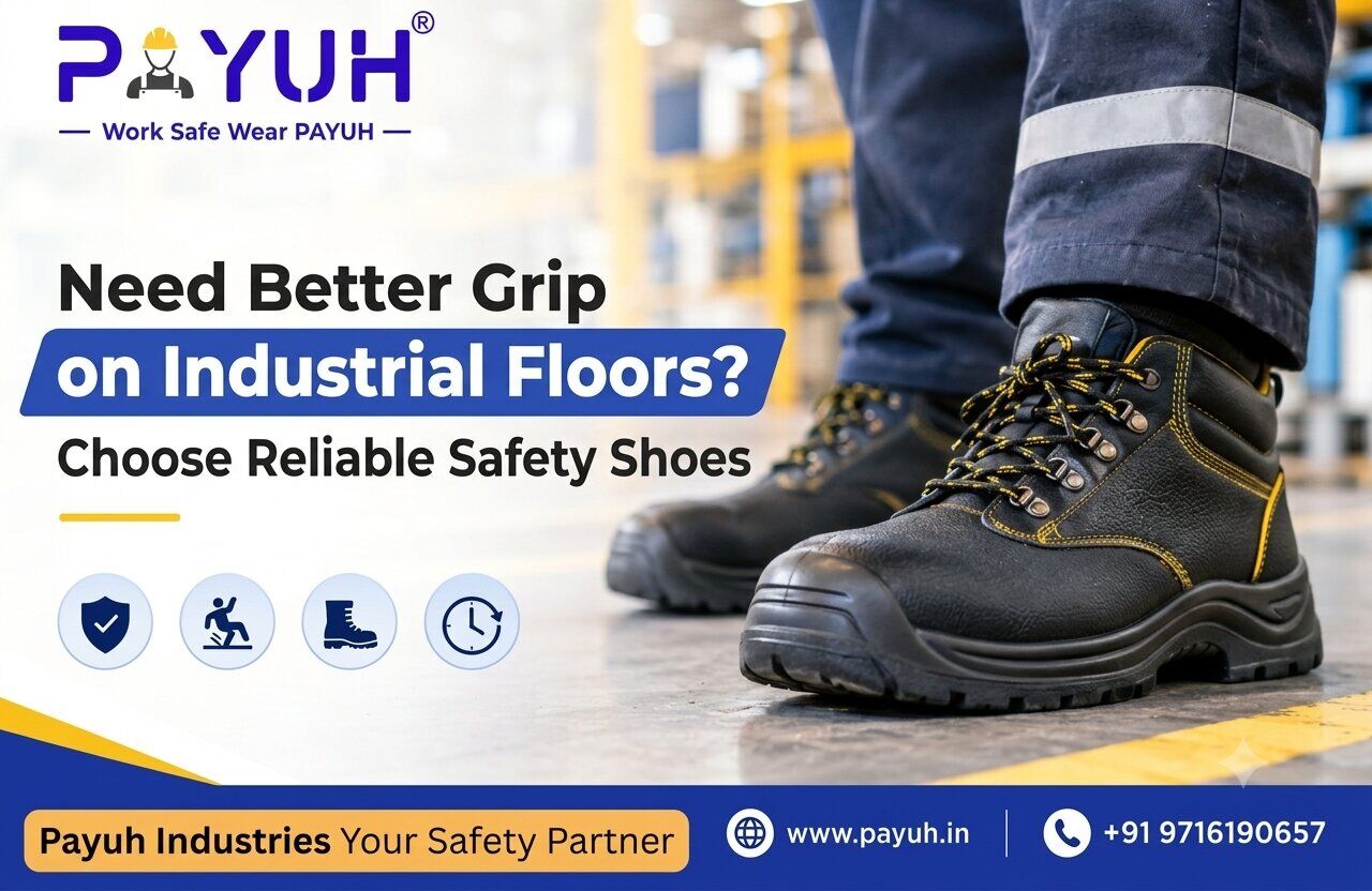 New Delhi, Construction, Need Better Grip On Industrial Floors? Choose Reliable Safety Shoes