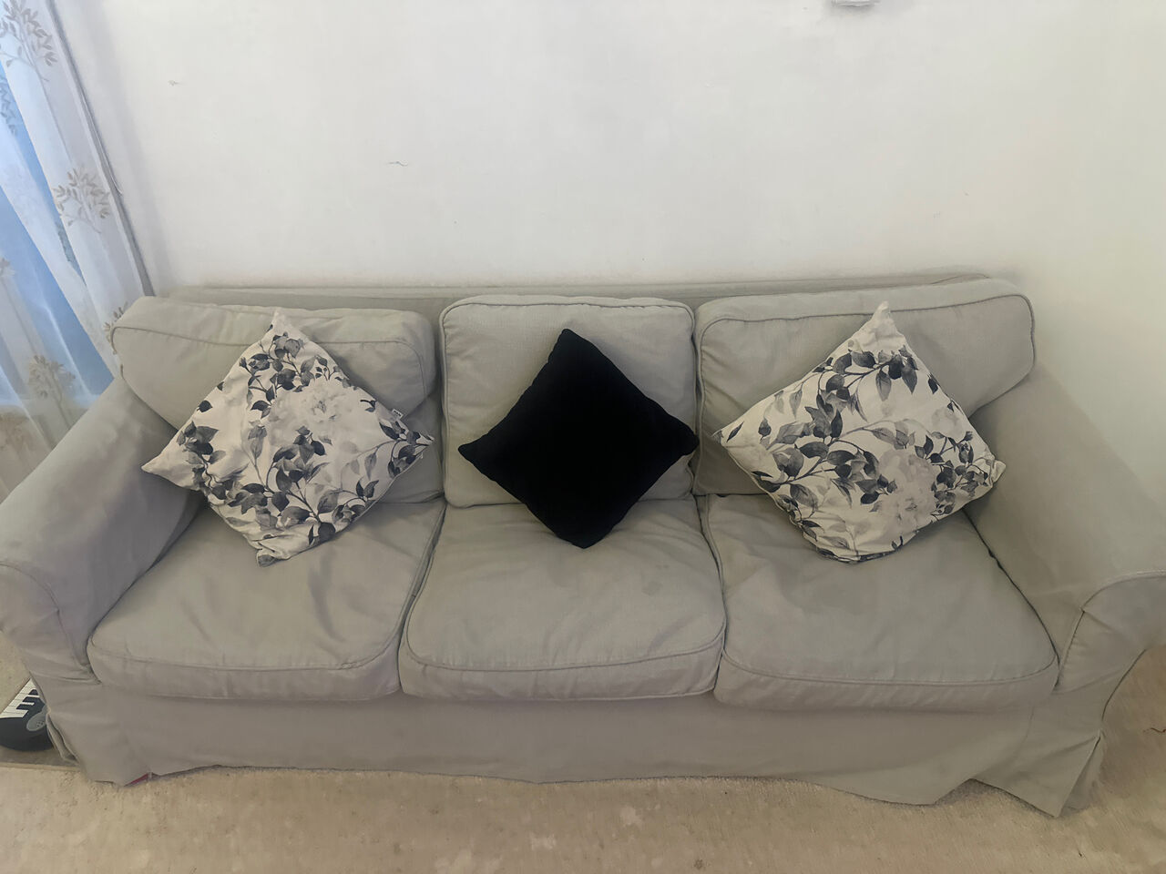 Al Malaz, Furniture, SAR 850,  Grey Sofa From Ikea , Brand New