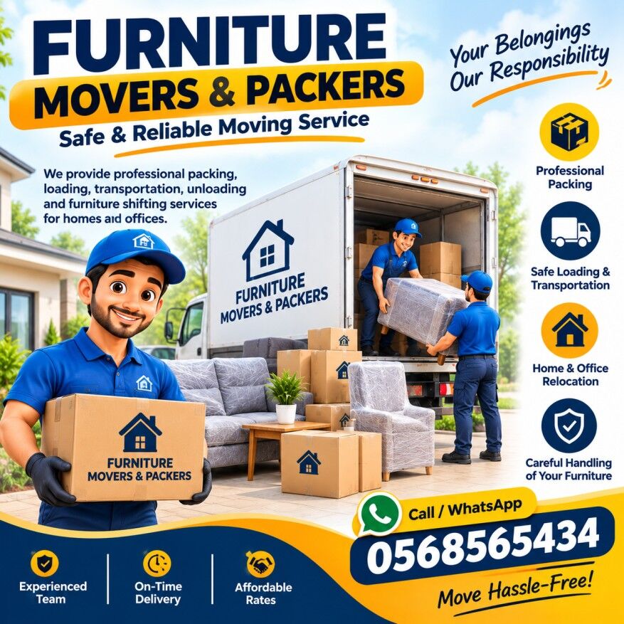Kabul, Pick Up & Drop Off, Reliable Furniture Movers & Packers | Safe Moving Services