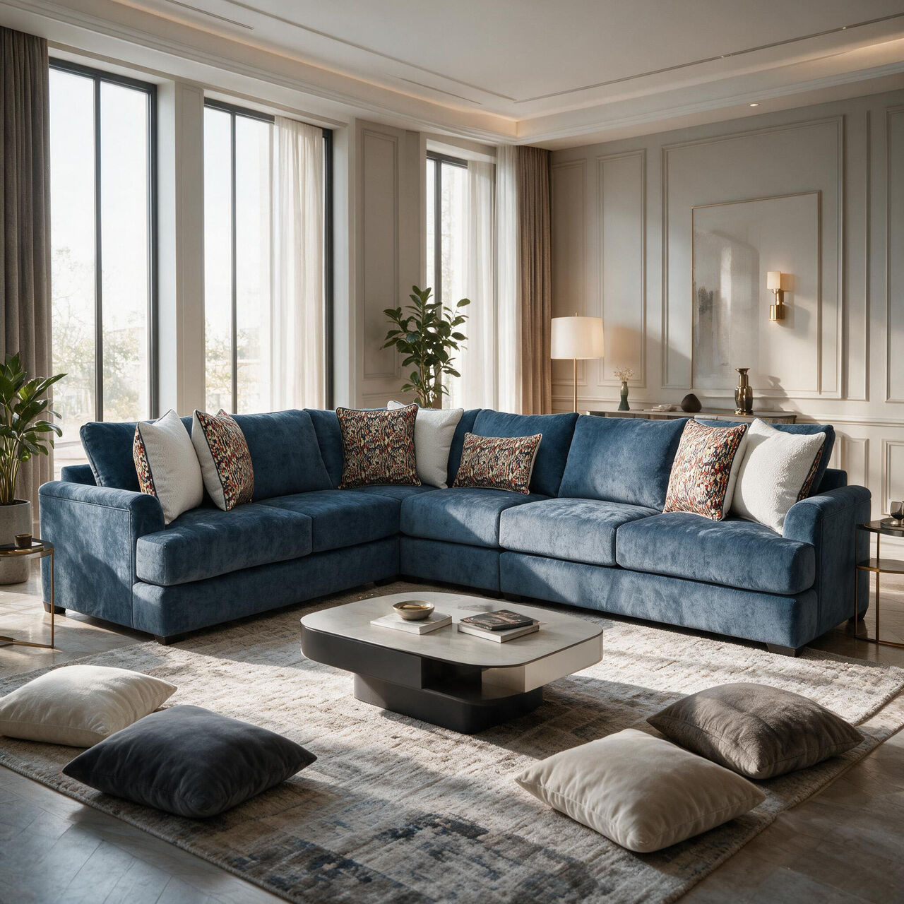 Al Waha, Furniture, SAR 4700,  BRAND-NEW MODERN SECTIONAL SOFA &ndash; NEVER USED | GREAT DEAL