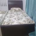 SAR 70,  1 Brown Single Bed Without Mattress (Size - 100 Cm X 200 Cm). Other Old White Bed Free.