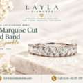Slanted Marquise Cut Diamond Band: Forever Sparkle | Layla Diamonds