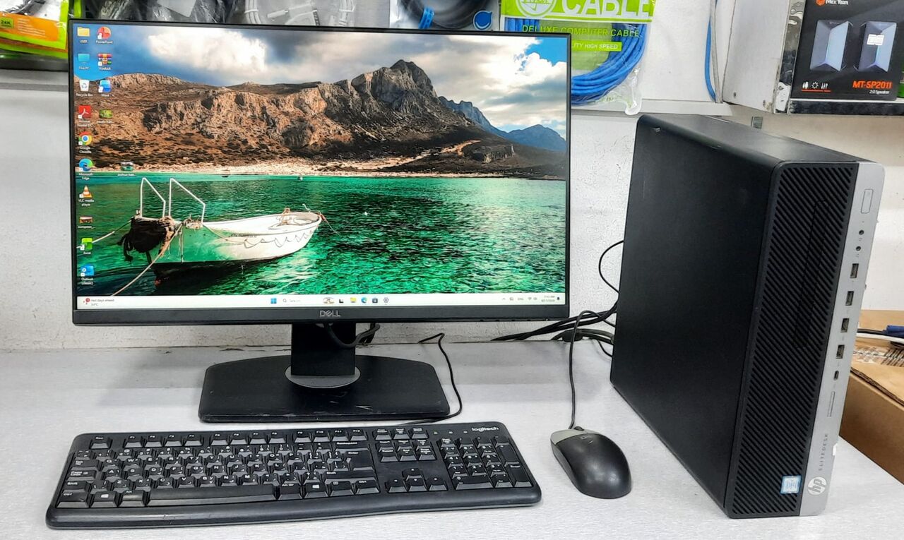 Manama, Computers, BHD 148,  HP Core I7 9th Gen PC 16 GB RAM SSD 10x Fast 24" IPS FHD Borderless Monitor Win 11, Office