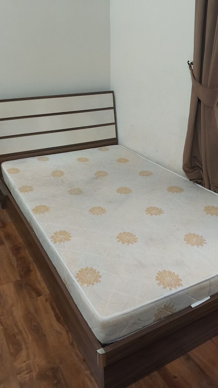 Hoora, Furniture, BHD 35,  Single / Semi-Double Bed Frame (120x200) With Mattress & Hydraulic Storage - 35 BD