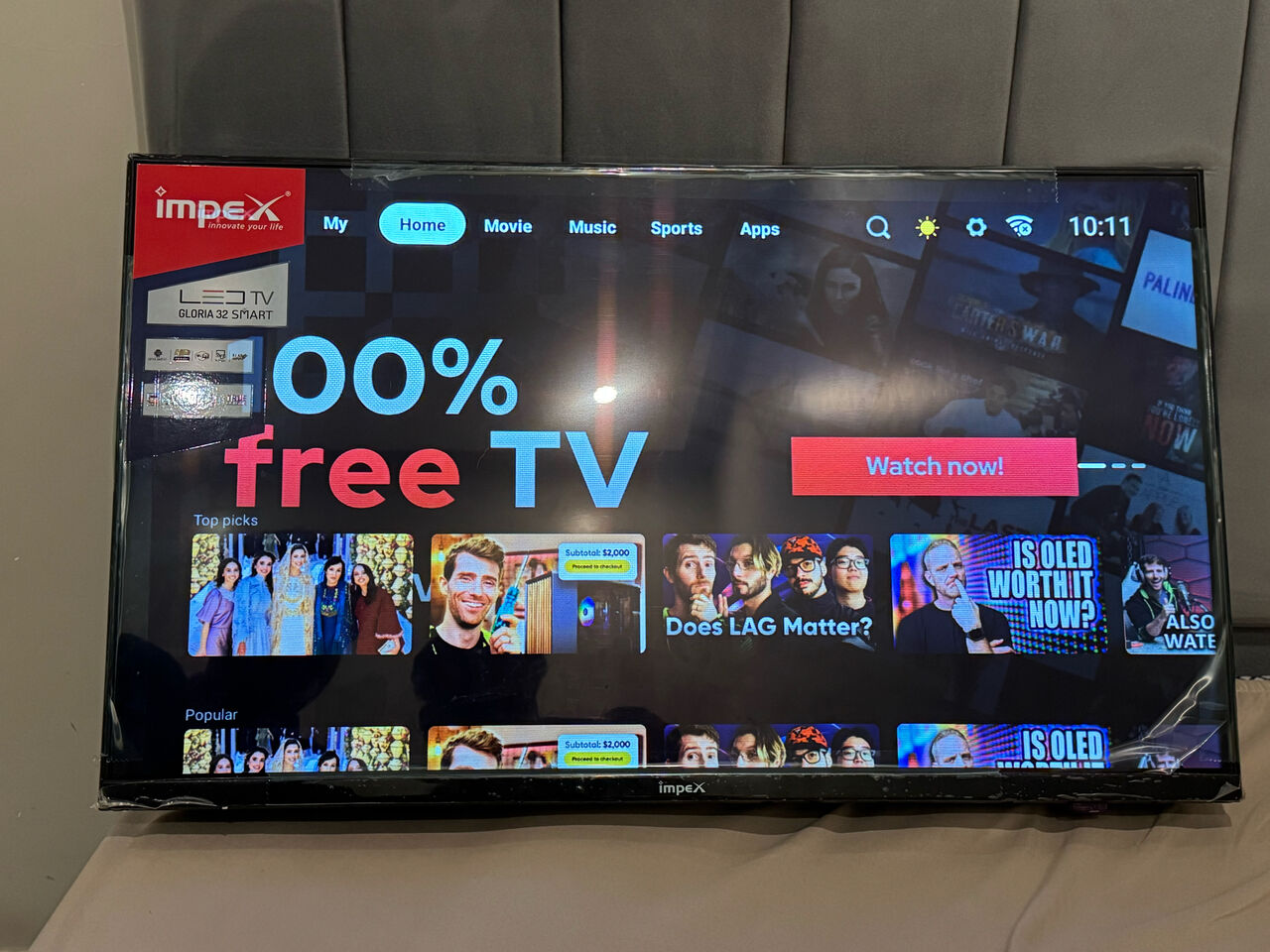 Riyadh, Electronics, SAR 300,  IMPEX 32inch ANDROID SMART TV (3 Month Used )