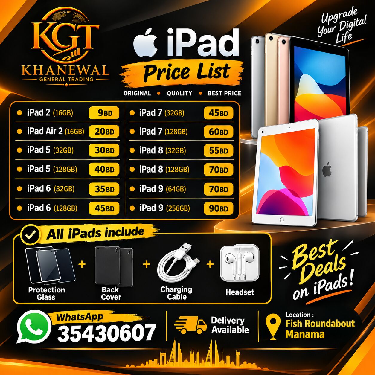 Manama, Mobile Phones, BHD 9,  Apple Original IPads