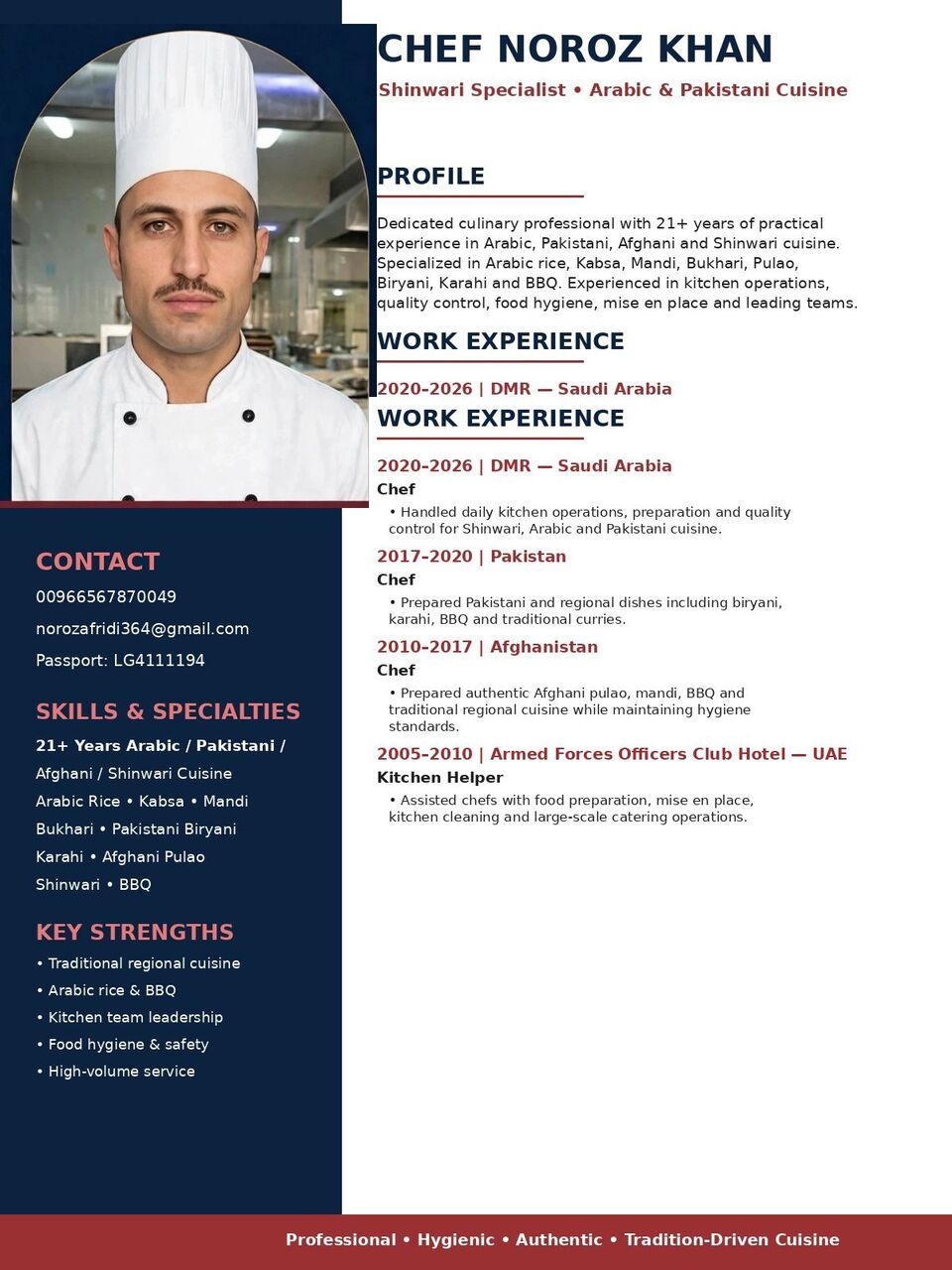 Riyadh, Job Seekers, Chef/cook