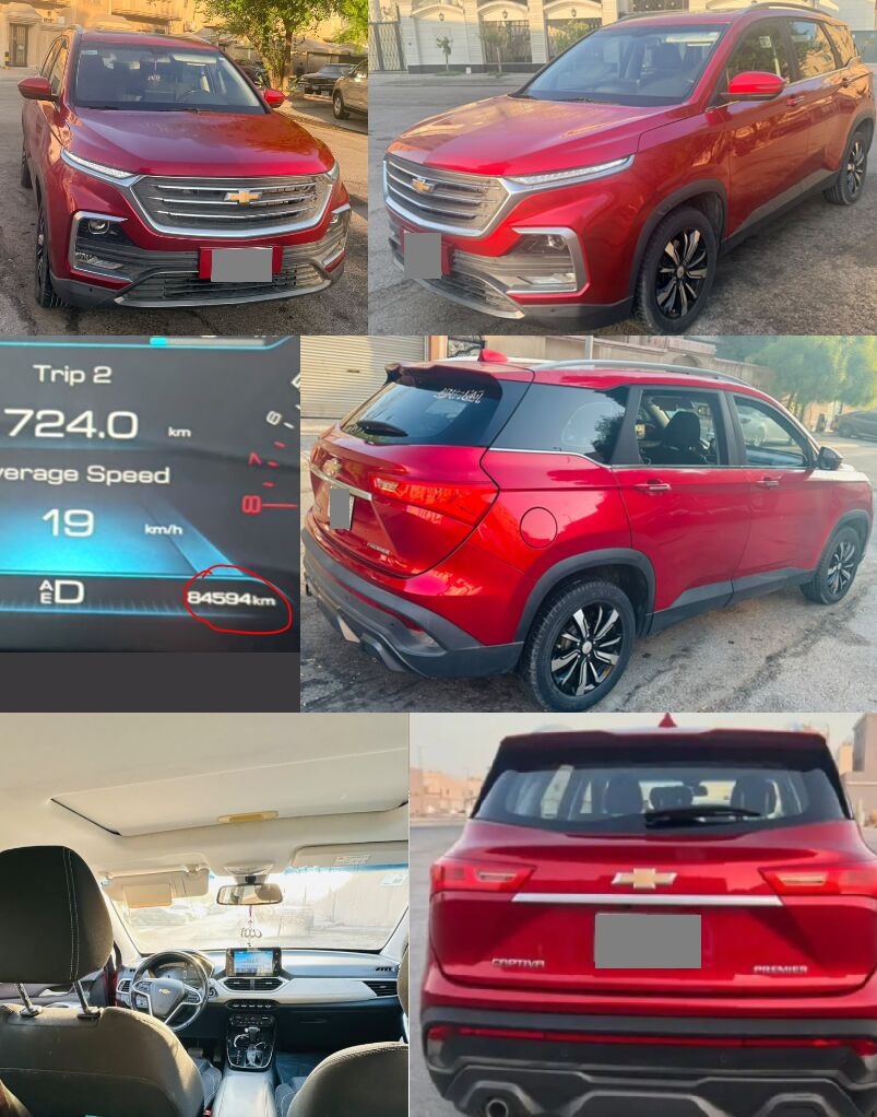 Al Jubail Al Balad, Vehicles, Cars & Trucks , SAR 38000,  Chevrolet Captiva 2022 Premier,  2022,  Automatic,  84600 KM,   ( Top-end ), Family-friendly 7-seater SUV Featuring A 1.5-l