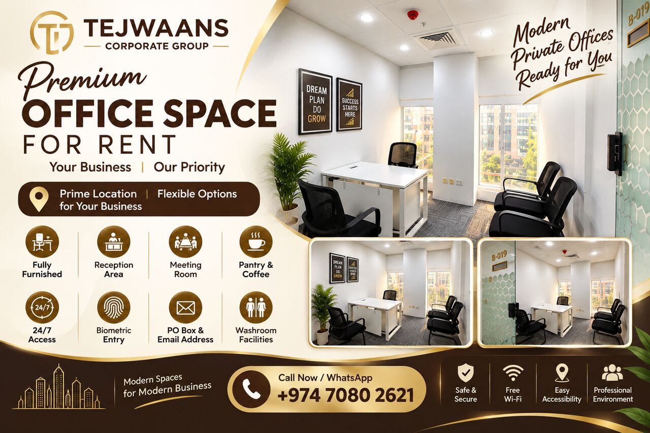 Doha, Business, Office Space For Rent In Al Bidda, Doha