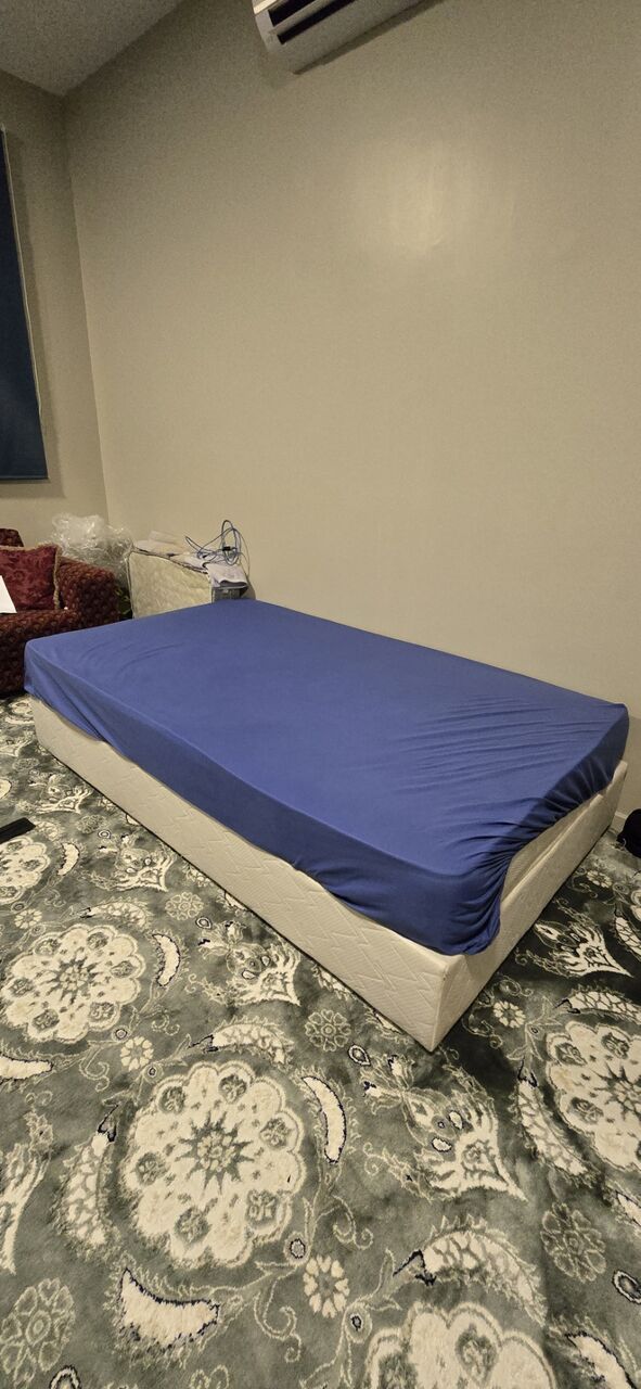 Al Iskan, Furniture, SAR 250,  Twin Bed With Mattress, Size 120 X 200 Cm