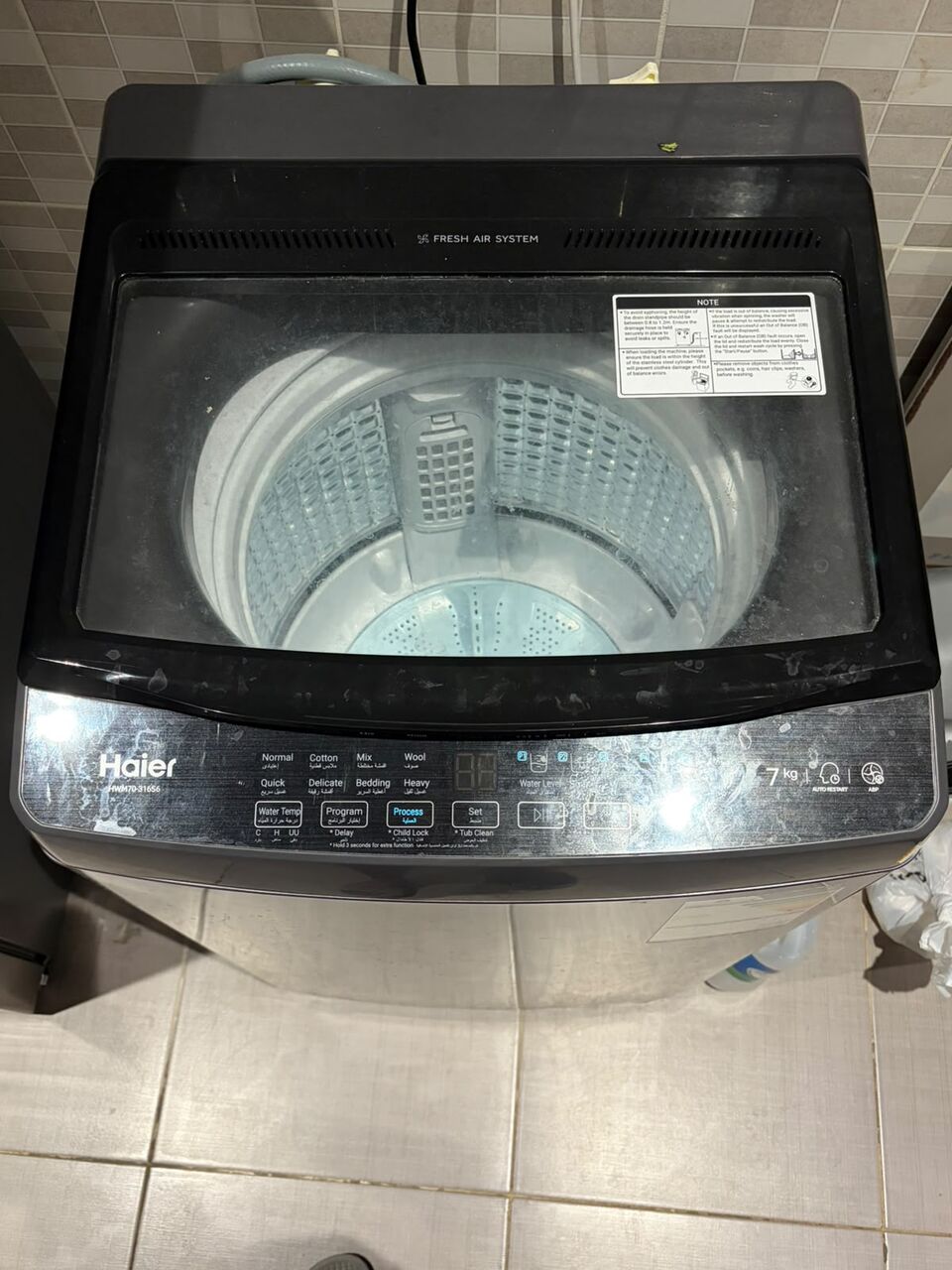 Riyadh, Appliances, SAR 700,  Selling-Relocating Haier Washing Machine 7KG