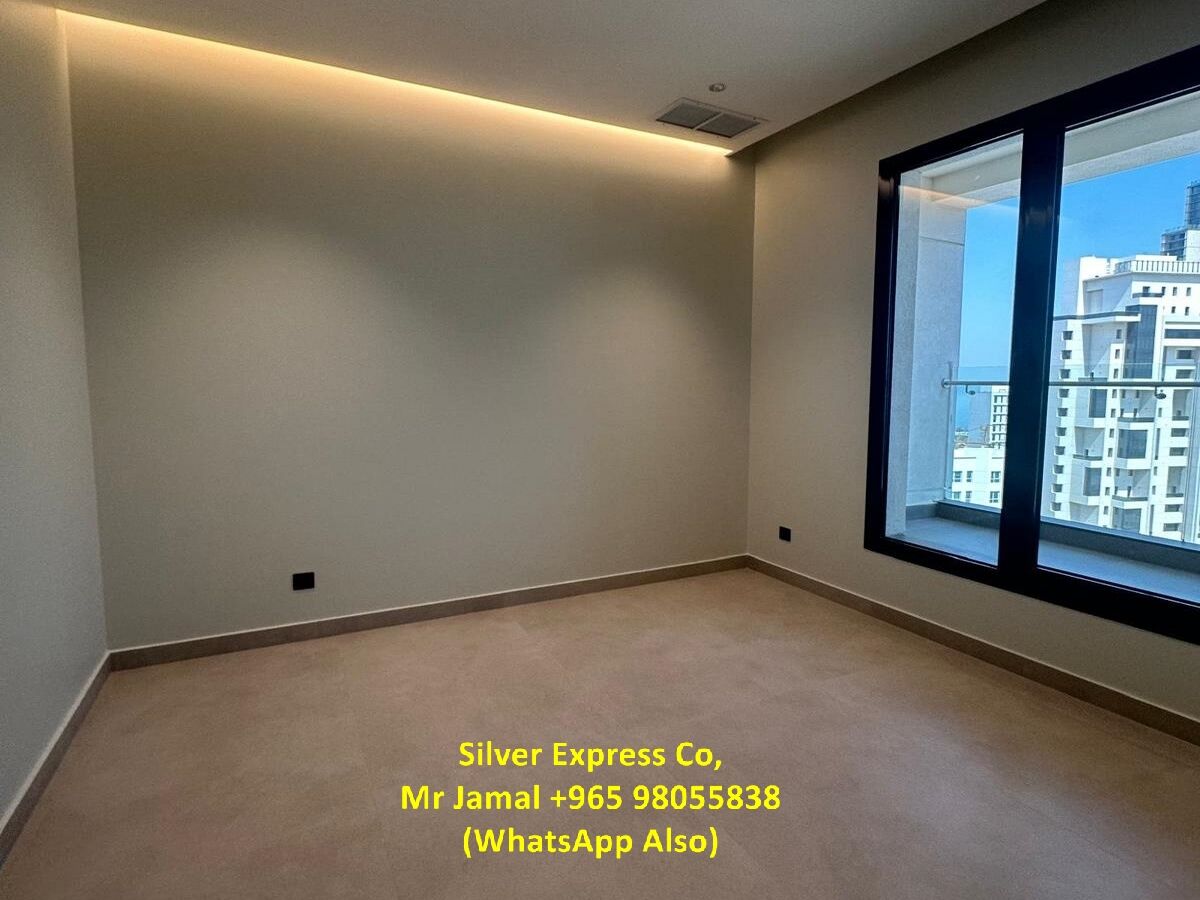 Kuwait City, Apartments, Flats, Houses & Villas, KWD 750/month,  3 BR,  200 Sq. Meter,  Brand New Fully Sea View Apartment For Rent In Hassa Al Mubarak.