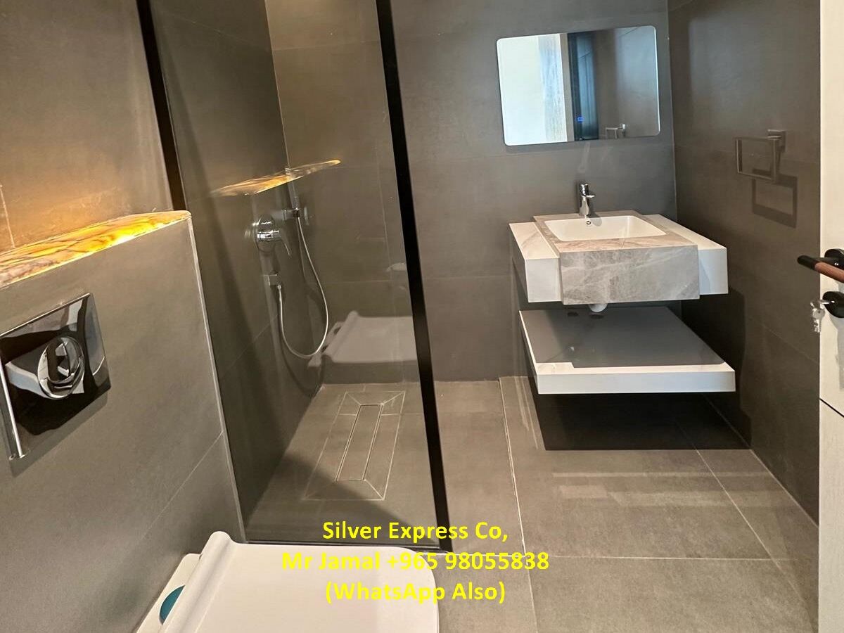 Kuwait City, Apartments, Flats, Houses & Villas, KWD 750/month,  3 BR,  200 Sq. Meter,  Brand New Fully Sea View Apartment For Rent In Hassa Al Mubarak.