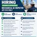 Mechanical QC Inspector API 510, ARAMCO Approved,