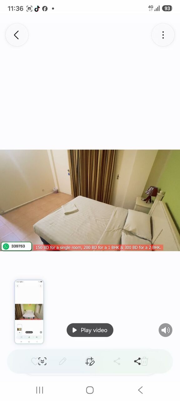Manama, Rooms for Rent, BHD 150/month,  Furnished,  15 Sq. Meter,  Room For Rent.