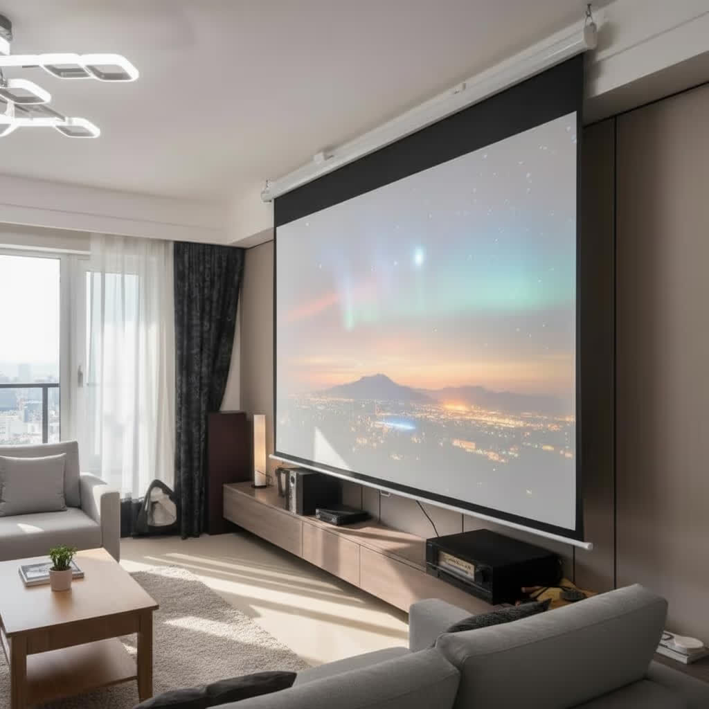 Al Baghdadyiah Al Gharbyia, Household Items, SAR 60,  Wall Fixing Projector Screen