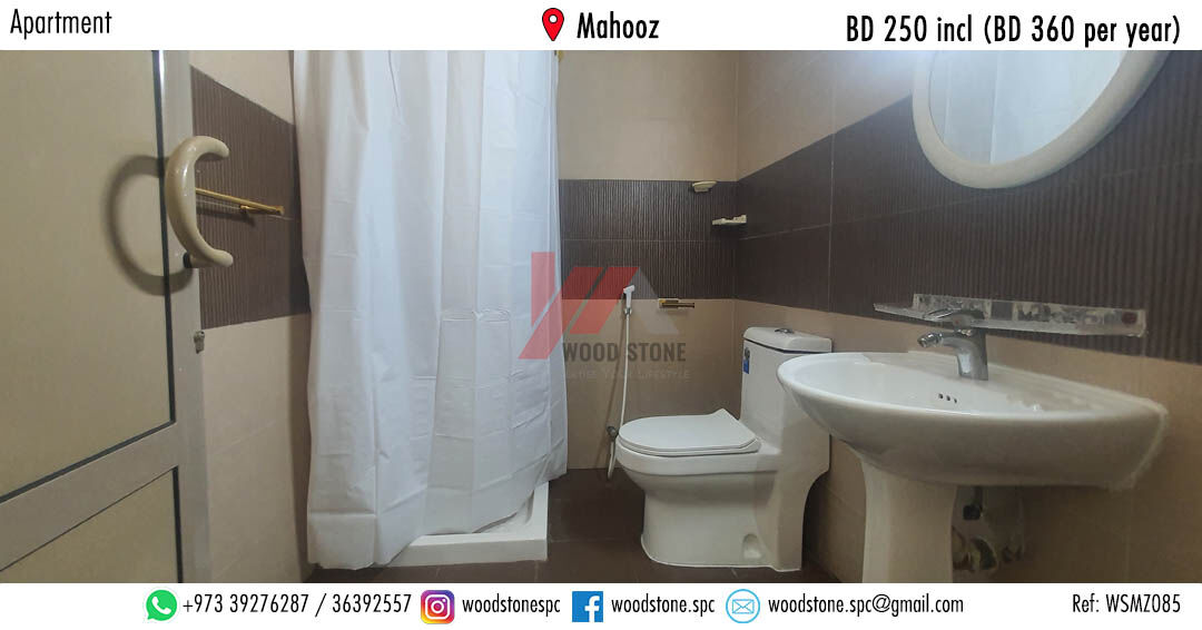 Mahooz, Apartments, Flats, Houses & Villas, BHD 250/month,  Furnished,  1 BR,  70 Sq. Meter,  Furnished 1 Bedroom Apartment, Mahooz - BD 250 Incl (BD 360 Per Year) WSMZ085