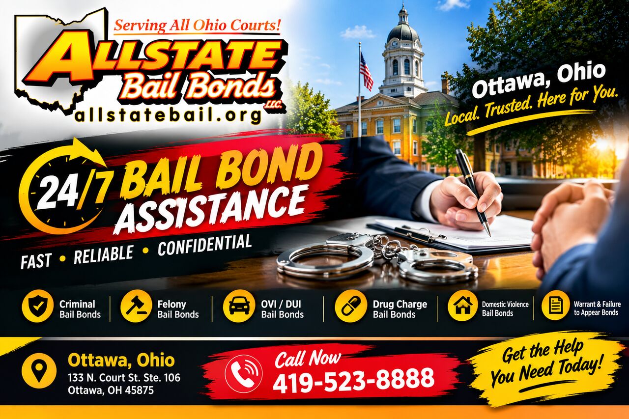 New York, Legal, Allstate Bail Bonds Ottawa & Putnam County, OH