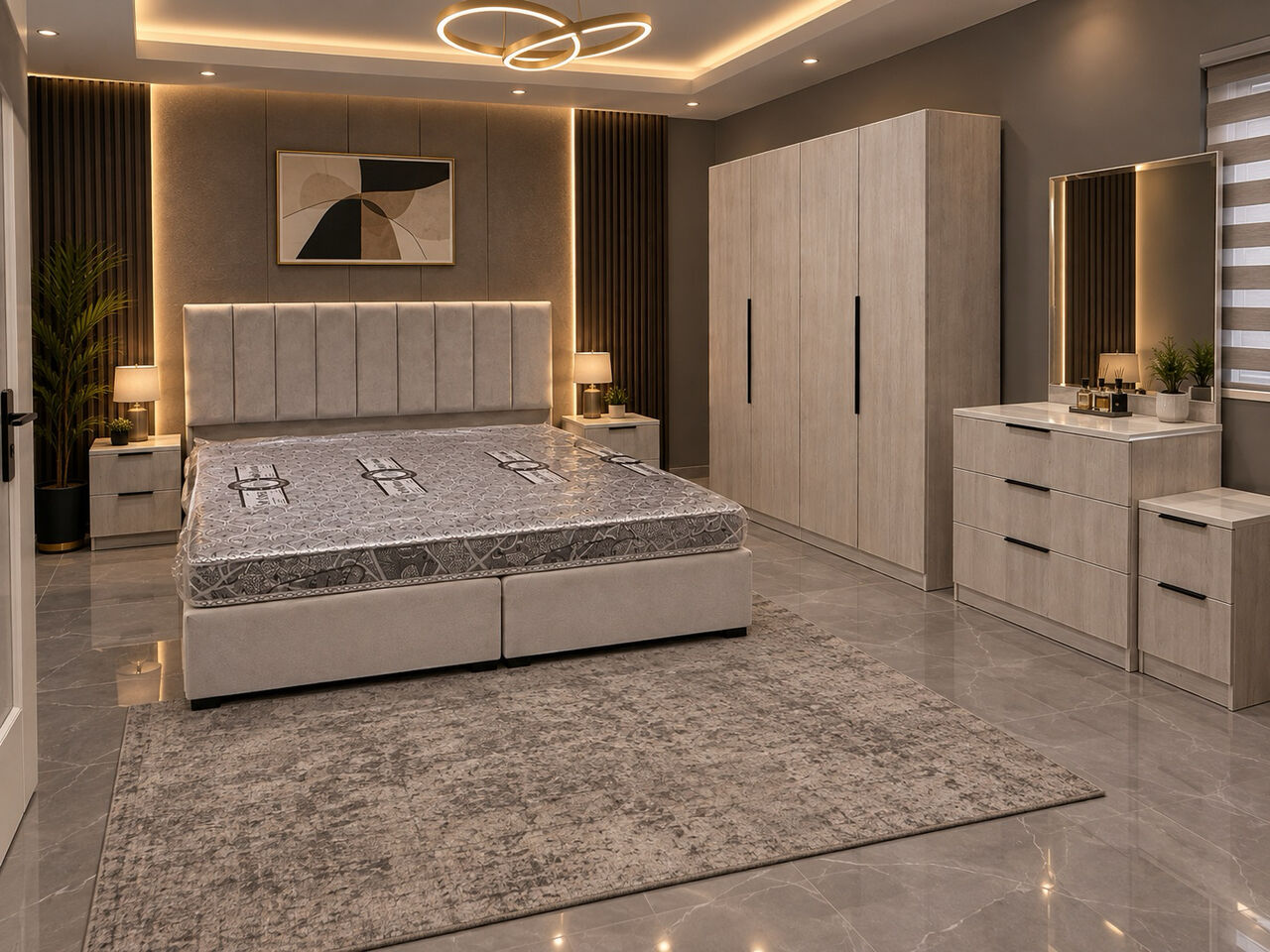 Jeddah, Furniture, SAR 5,  Modern Premium Quality Bedroom Set | Stylish & Elegant Design