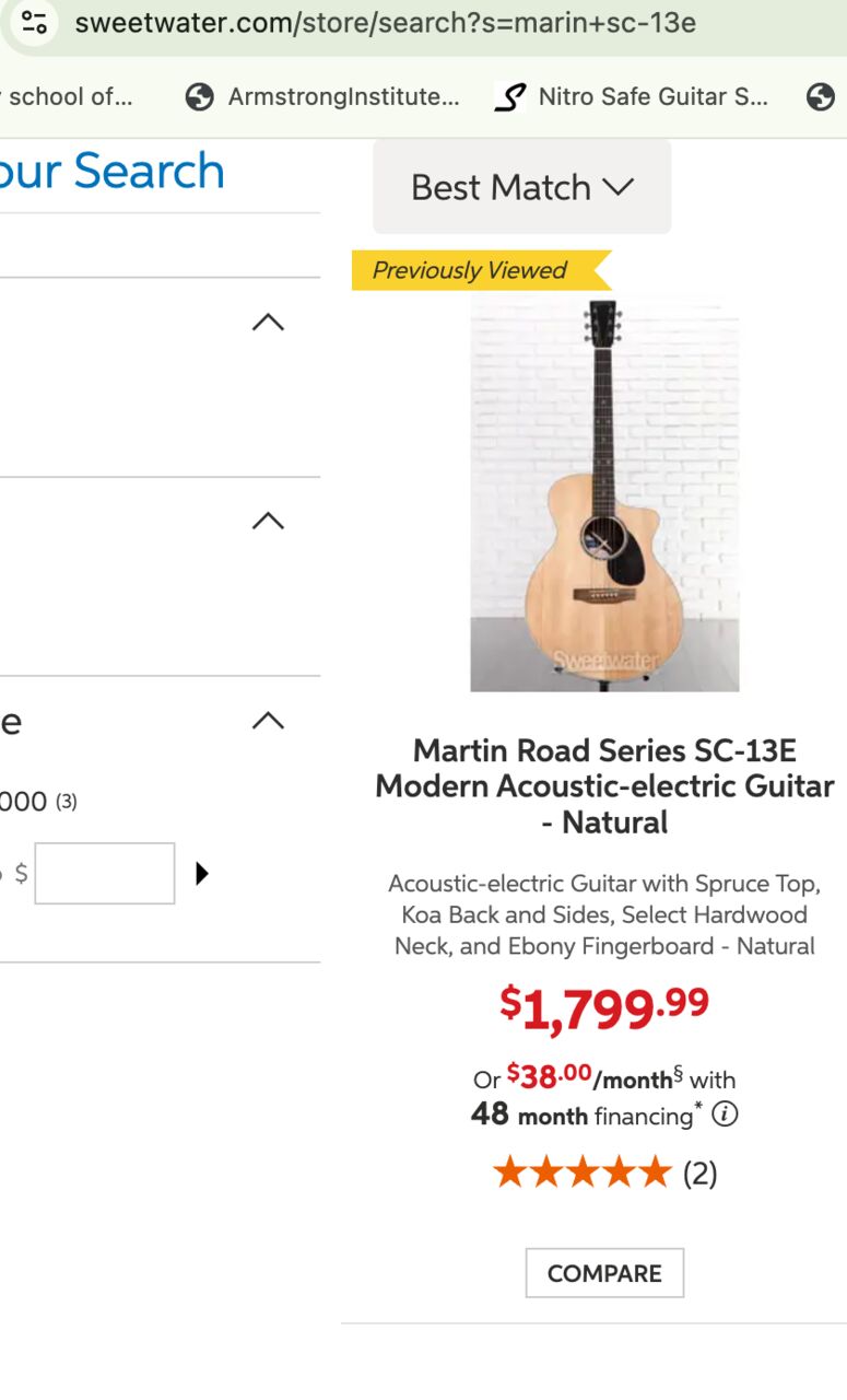 Al Badiah, Musical Instruments, SAR 6,  Martin SC-13E