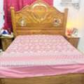 SAR 2000,  King Size Bed With Medicated Mattress And Base Along With Side Tables And Dressing Table A