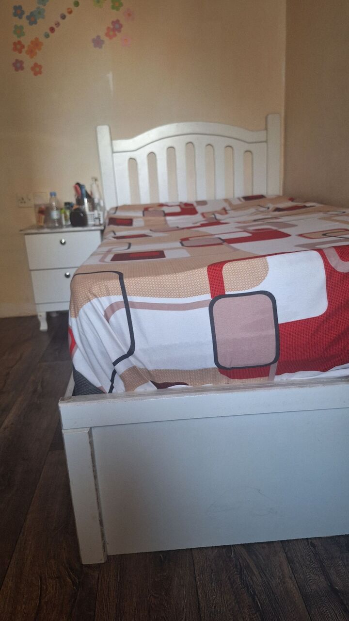 Al Wizarat, Furniture, SAR 400,  1 IKEA Single Bed With Matteress 1 Side Table 3 Door Wardrobe